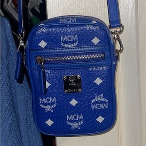 MCM X-MINI CROSSBODY in VISETOS BLUE